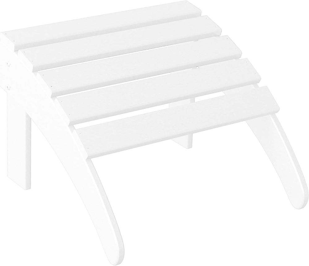 WestinTrends Outdoor Patio Adirondack Ottoman Foot Rest, All Weather Poly Lum...