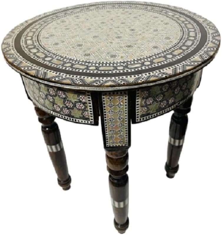 Morrocan Table Design Mother of Pearl Inlaid,Arabic Side Corner cofee Table f...