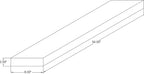 joelsantiques 54 Inch Wooden Floating Shelves for Wall - 54x8x2 in - Made of Natural Wood - Long Heavy Duty Wall Shelves - Made in USA NO TARIFFS - Perfect for Living Room, Kitchen - Mocha