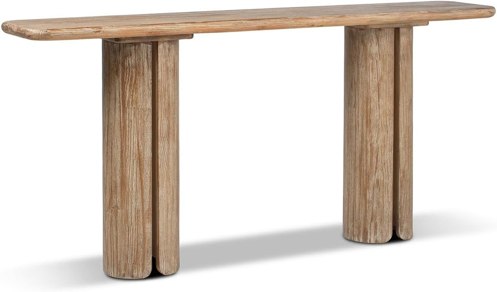 Jennifer Taylor Home Sonoma 72" Reclaimed Pine Split-Pillar Console Tabl...