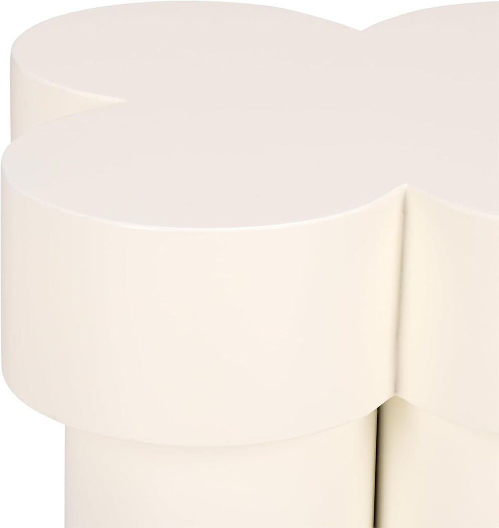 SAFAVIEH Home Collection – Bastien Ivory Sculptural Accent Table, Modern Flor...