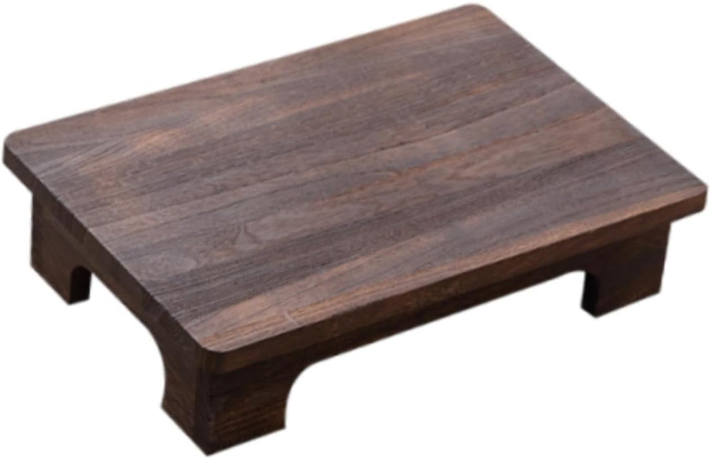 Low Wooden Tea Table, Elegant, Stable, Minimalist Stool, Lightweight Floor Ta...