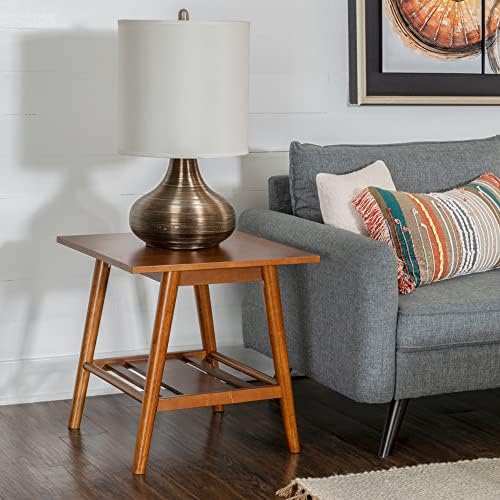 Linon Melissa Mid-Century Walnut End Table