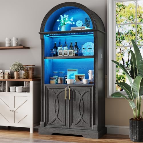 Vlsrka Kitchen Pantry Storage Cabinets with Adjustable Shelves, 71" Tall...