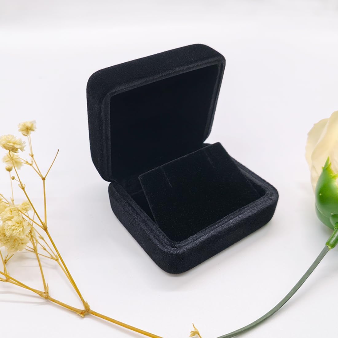 2 Pieces Velvet Earring Box,Stud Earring Case,Jewelry Gift Box | for Proposal,Engagement,Wedding,Anniversary and Birthday