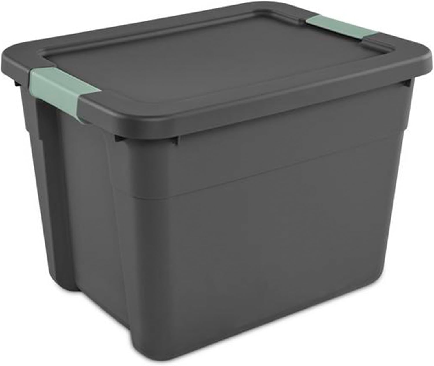 Sterilite Latch Tote Storage with Lids for Home & Office, 12 Gallon, 6-Pack | Heavy-Duty and Stackable Plastic Containers with Latches for Closet, Cabinet, Bedroom, Bathroom and Dorm Room Organization
