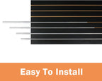 48"-Slatwall Panels Aluminum Slatwall Inserts-15Pcs