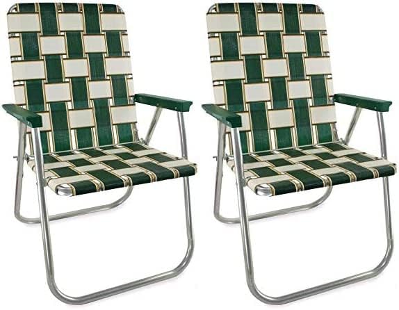 Lawn Chair USA - Outdoor Chairs for Camping. Made with Lightweight Aluminum F...