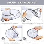 Looca 3-Tier Folded Mesh Clothes Hanging Dryer Sweater Drying Rack 30.3" L * 24.5" W*30.7" H