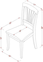 East West Furniture DMAV3-OAK-C 3 Piece Dining Room Table Set Contains a Round Dining Table with Dropleaf and 2 Linen Fabric Upholstered Chairs, 42x42 Inch, Oak