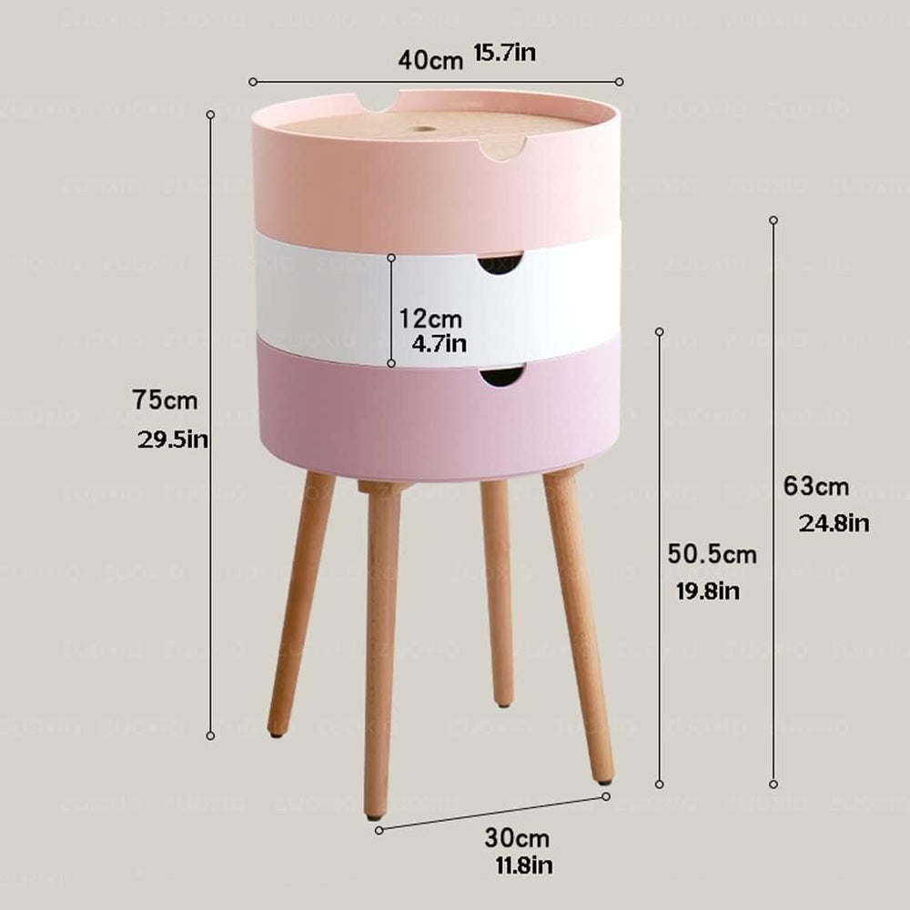 Telephone Table Bedroom Bedside Table Small Apartment Multi-Functional Living...