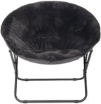 Saucer Chair for Kids and Teens in Black Color (Black)