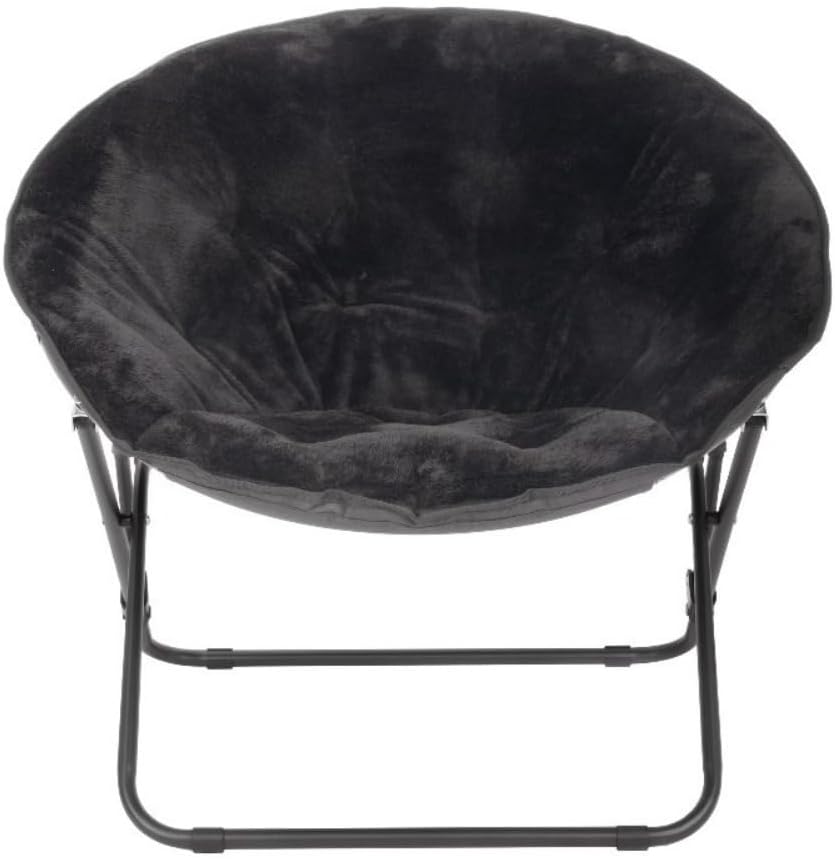 Saucer Chair for Kids and Teens in Black Color (Black)
