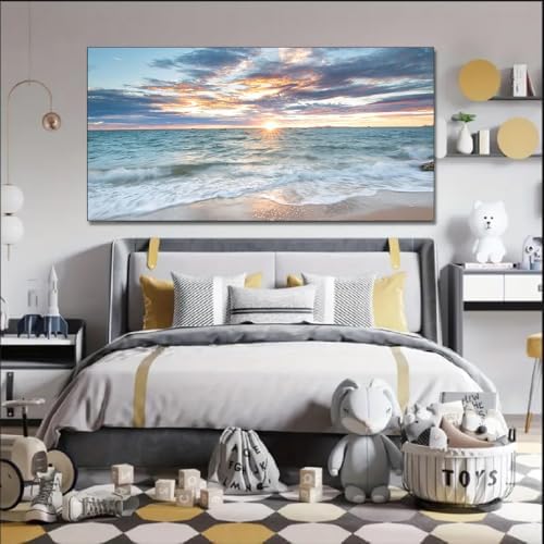 Yxbhhym-Large Canvas Wall Art Beach Artwork for Walls Coastal Wall Décor Seas...