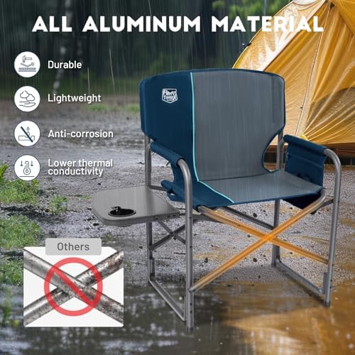 Timber Ridge Aluminum Oversized Camping Chair, Lightweight Portable Directors...