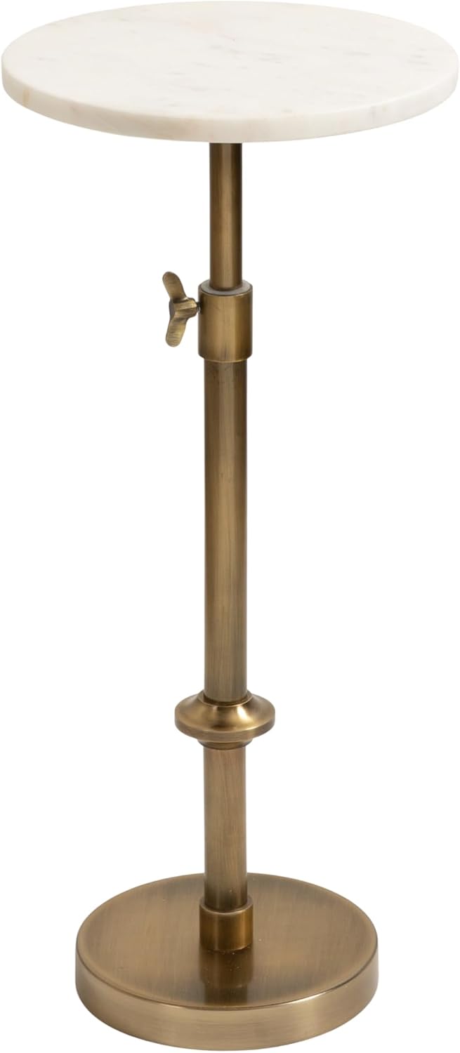 Kate and Laurel Engles Traditional Adjustable-Height Pedestal Drink Table, 10...