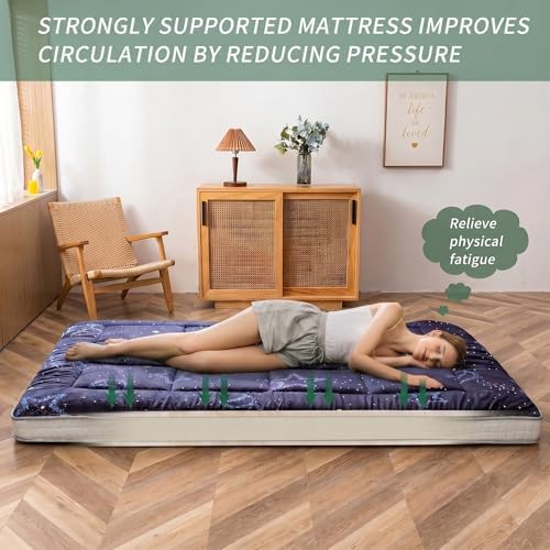 MAXYOYO Futon Mattress, Japanese Floor Mattress Folding Sleeping Pad | Black ...