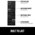 GORILLA GRIP Over the Door Shoe Organizer, 35 Large Breathable Mesh Pockets, Space Saving Hanging Storage Holder, 5 Hook Closet Rack Hanger, Hangs on Closets for Shoes, Accessories 68.5H x 24.5W Black