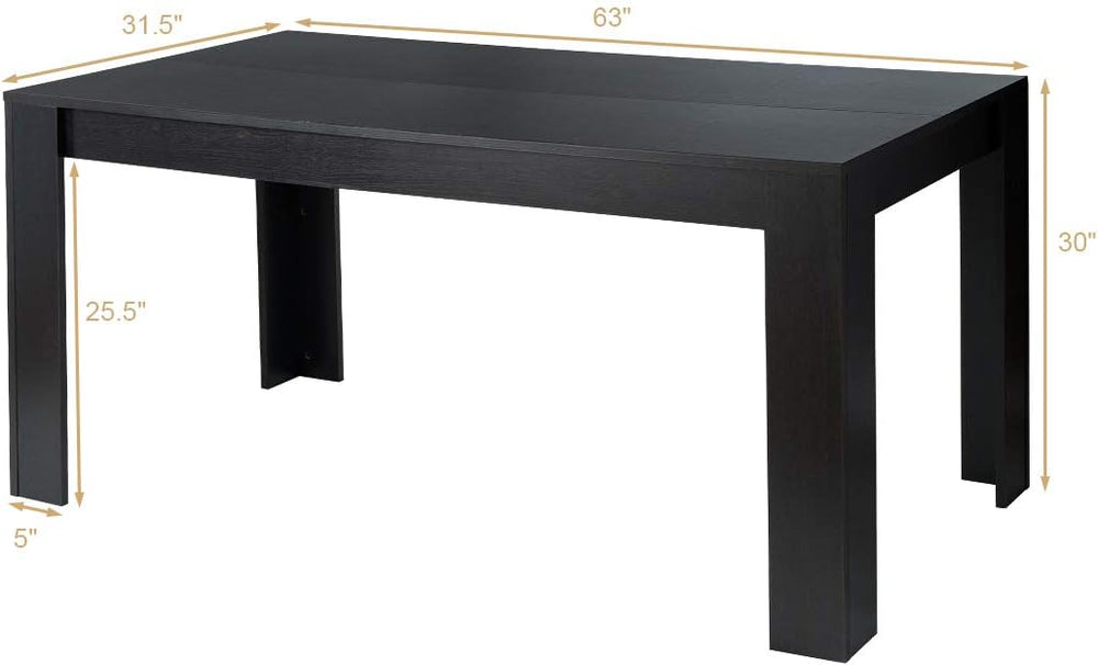 Giantex Dining Table for 6, Rectangular Kitchen Table with 330Lbs Capacity, S...
