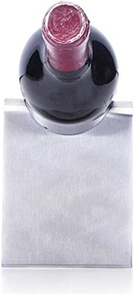 Stainless Steel Wine Rack Single Wine Bottle Holder Rack Display (Silver)