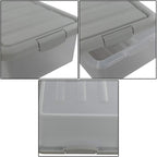 14 Quart Plastic Storage Box, Clear Storage Bin with Lid, 2 Packs