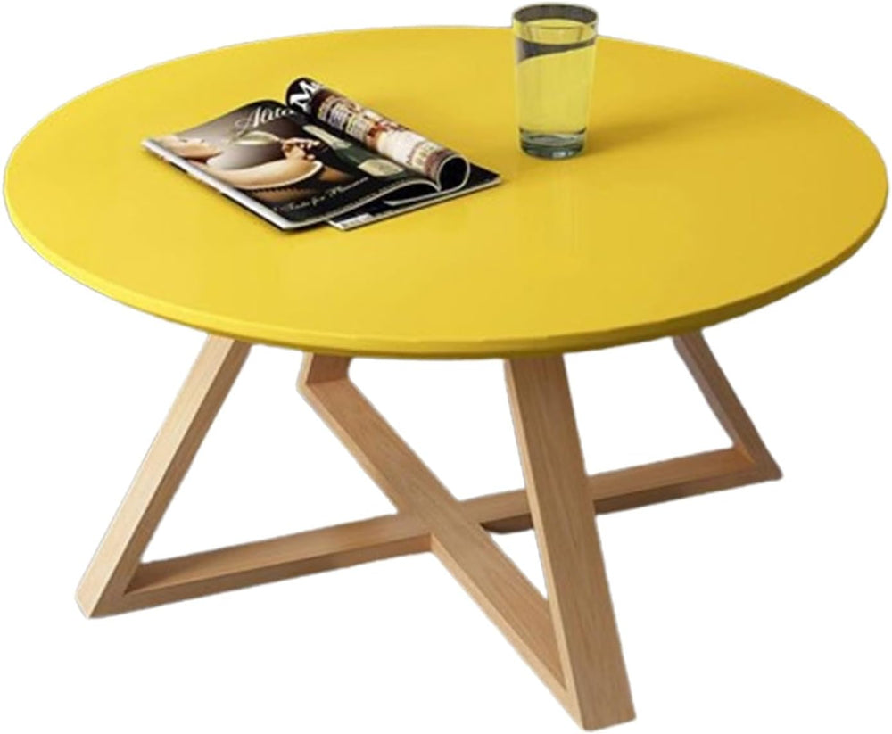Torzk Round Coffee Tables for Living Room Modern and Minimalist Side Table wi...