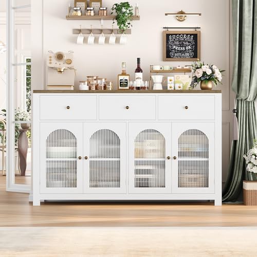 FINETONES Buffet Cabinet with Storage, Kitchen Storage Cabinet for Home