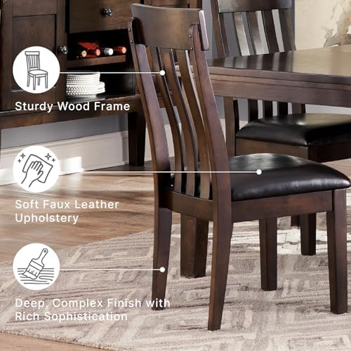 Signature Design by Ashley Haddigan Dining Chair, Set of 2, Dark Brown