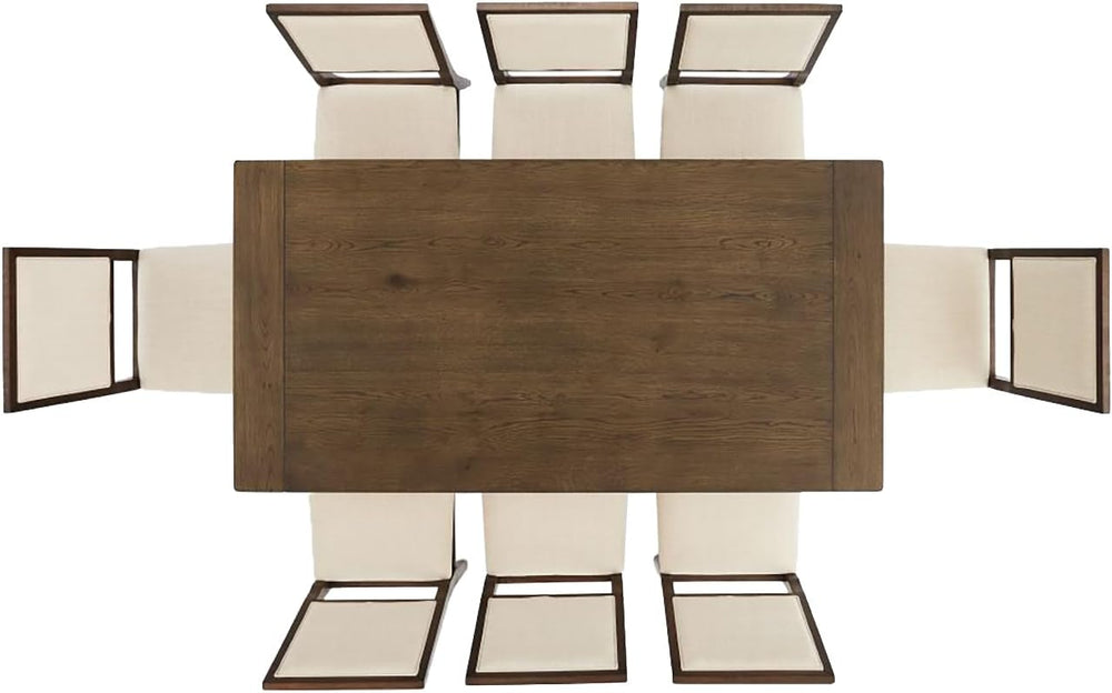 Crosley Furniture Joanna 9-Piece Modern Farmhouse Dining Table Set for 8 with...