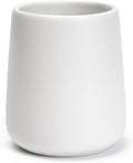 Bathroom Tumbler Cup Ceramic 13.5oz Reusable Toothbrush Cup 400ml, Toothbrush Holder Adequate for Your Bathroom (White)