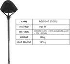 Adjustable Telescopic Foldable Stool Single Leg Tall Chair
