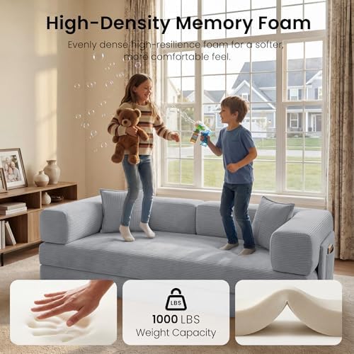 78.8" Convertible Futon Sofa Bed, Couch for Living Room | Corduroy Loves...