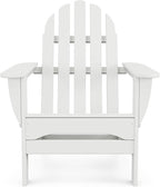 POLYWOOD AD5030WH Classic Folding Adirondack Chair, White 35.7 x 29 x 35.7 inches