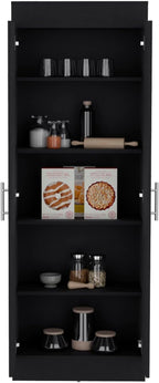 Nepal Pantry Cabinet, Space-Efficient 2-Door Design with Multiple Shelves