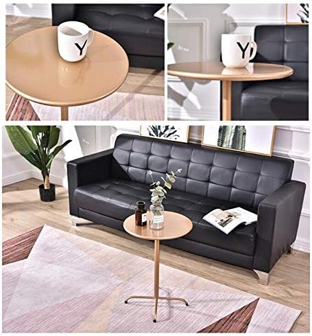 Telephone Table, Round Metal Coffee/Telephone/Bedside Table,Living Room Sofa ...