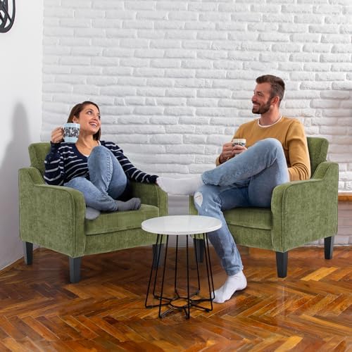 VINGLI Accent Chairs Set of 2, Modern Traditional Armchair for Living Room | ...