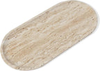 Natural Beige Travertine Marble Luxury Tray,for Kitchen Sink,Bathroom Soap Bottles,Makeup,Towel Organizer Tray