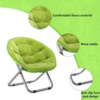 Lightweight Folding Moon Chair for Bedroom and Living Room Green Load Capacity 125kg(Green)