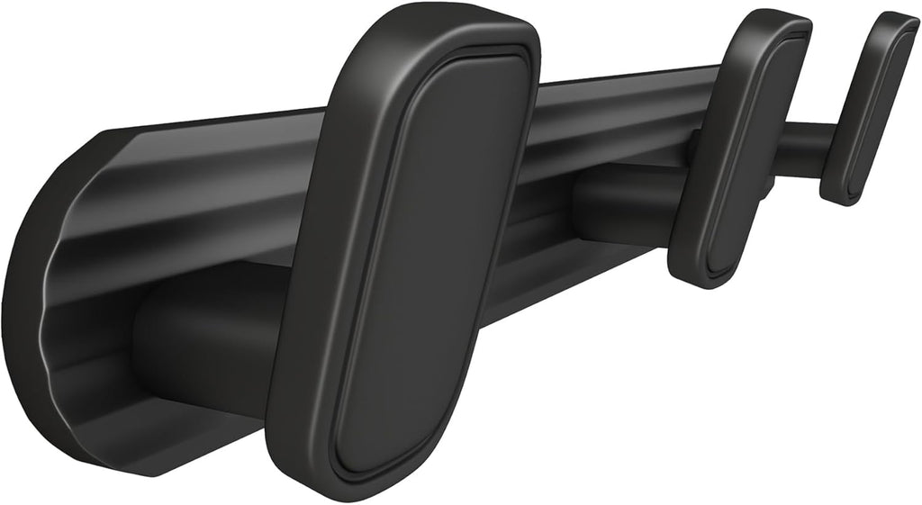 Coat Rack Wall Mount Black, 3 Hooks Rack Metal Coat Hanger Wall for Hanging Hat Purse and Robes, Towel Hook for Bathrooms and Entryway (1 Pack)