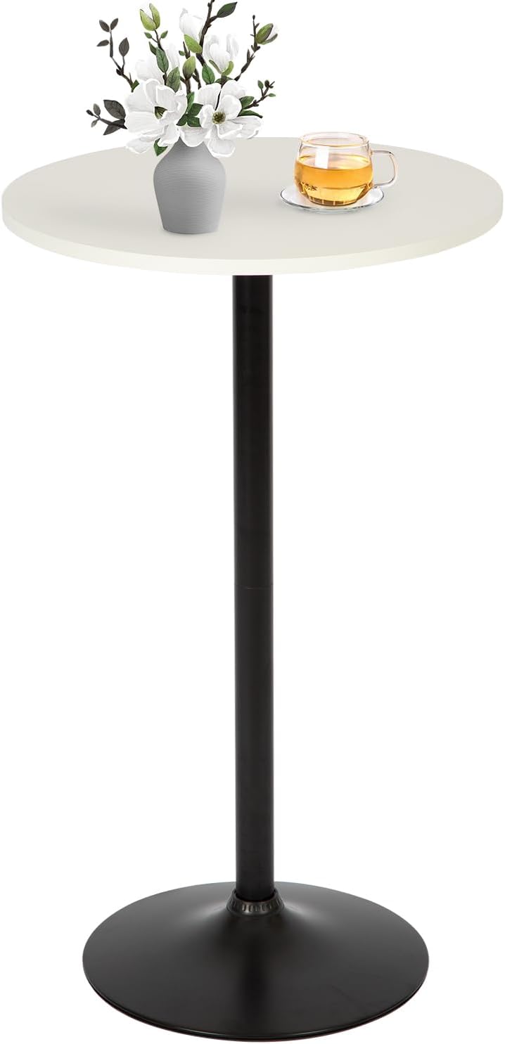 PayLessHere Bistro Bar Table 40 Inch Round Table Height Top Pub Table Cocktail for Home, Kitchen and Dining Room