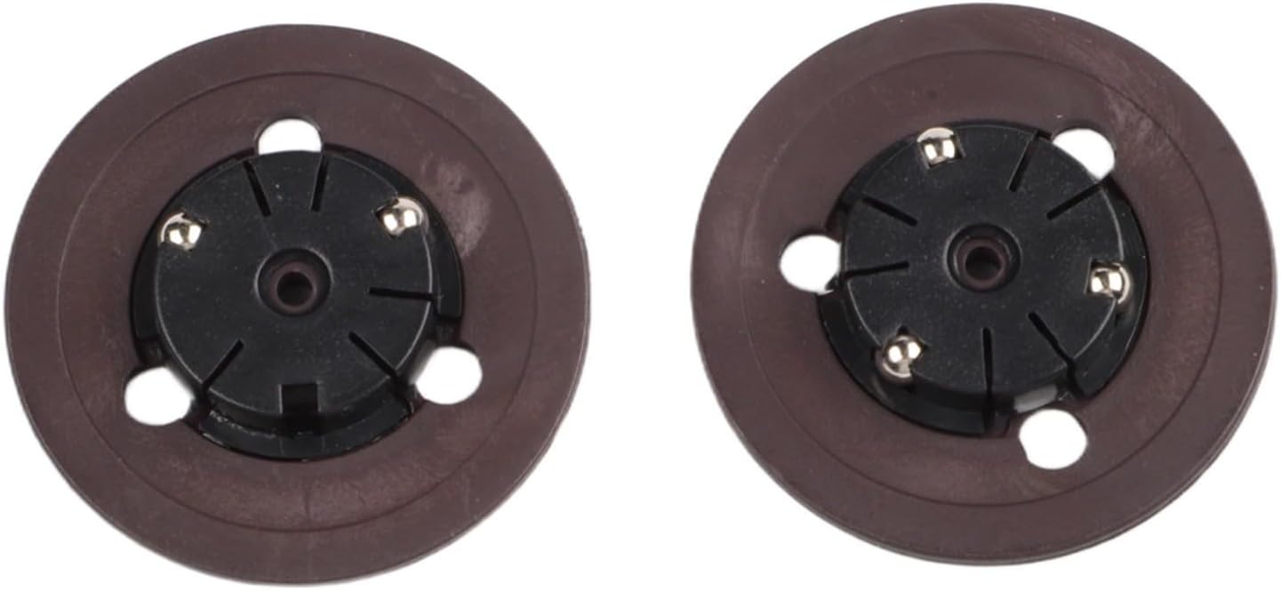 Spindle Hub CD Holder Replacement and Console, Black Motor Turntable Bracket with Beads Stable Disc Playback, Compatible with Systems(2PCS)