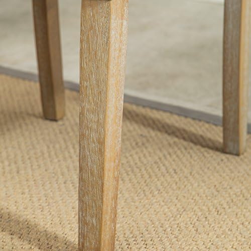 Roundhill Furniture Habit Solid Wood Tufted Parsons Dining Chair (Set of 2), ...