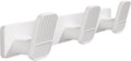 Coat Rack Wall Mount Coat Hooks - White Hook Rack with 3 Hooks Aluminum Wall Rack Hooks for Hanging Coat Hat Bag Towel Hanger Rustproof Coat Holder
