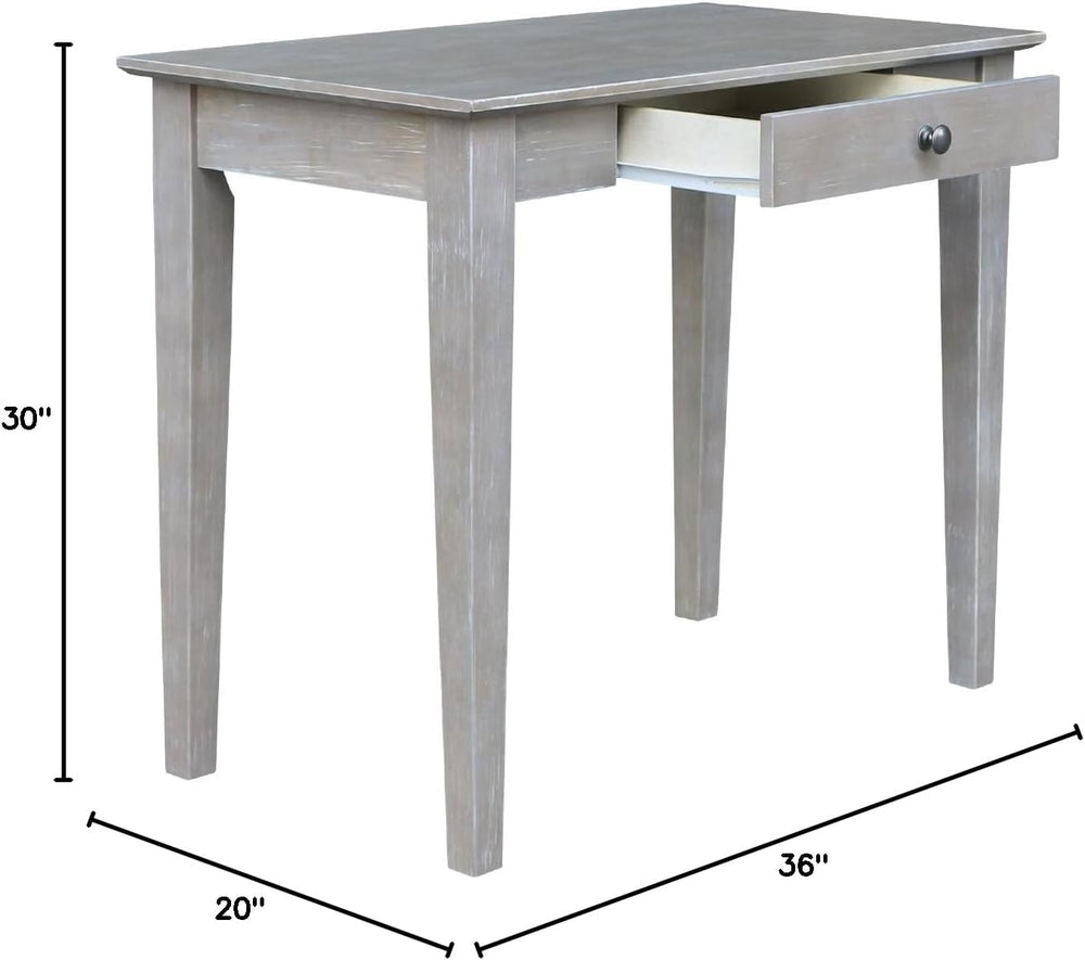 International Concepts Writing Desk, Washed Gray Taupe