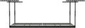 MonsterRax Overhead Garage Storage Rack - 4 x 8 Ceiling Racks for Garage Shelving, Organization, Adjustable Hanging Storage, Grey, 12"- 21" Height Adjustment