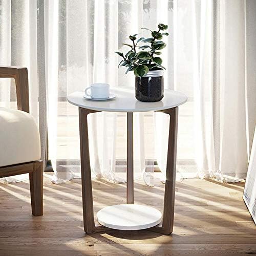 Telephone Table, Round Sofa Side End Tables Coffee Table/Nightstand,Plant/Tel...