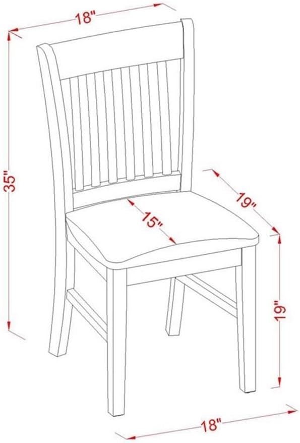East West Furniture MZNO3-MAH-C 3 Piece Dinette Set for Small Spaces Contains a Rectangle Dining Table with Dropleaf and 2 Linen Fabric Dining Room Chairs, 36x54 Inch, Mahogany