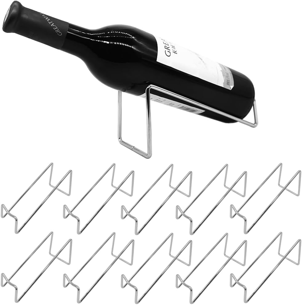 10 Pcs Metal Wine Rack Freestanding -Tabletop/ Countertop Wine Rack Holder - ...