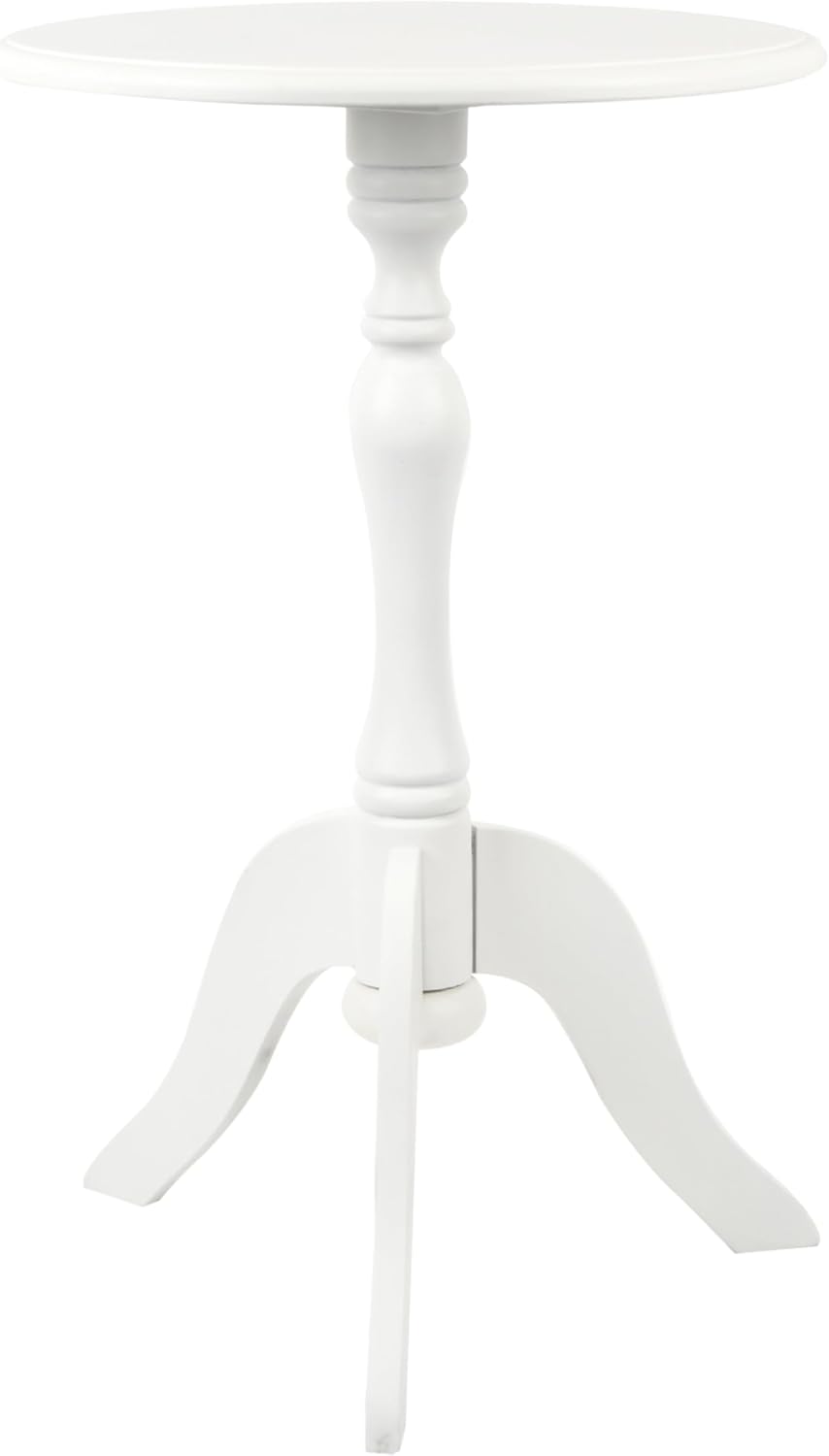 Decor Therapy Simplify Round Pedestal Accent Table, 24" x 15" x 15&...