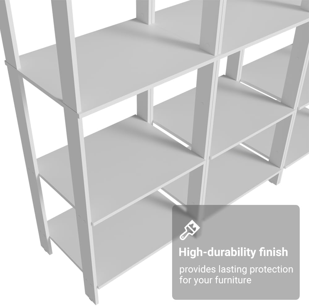 Madesa Kitchen Pantry Storage Rack with 15 Open Shelves 70" L Multiuse M...